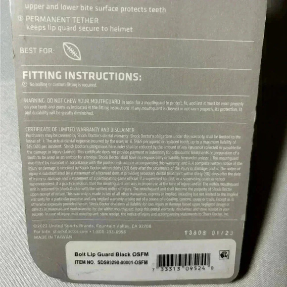 New in package, shock doctor custom fit mouth guard, #G267 - Picture 5 of 5